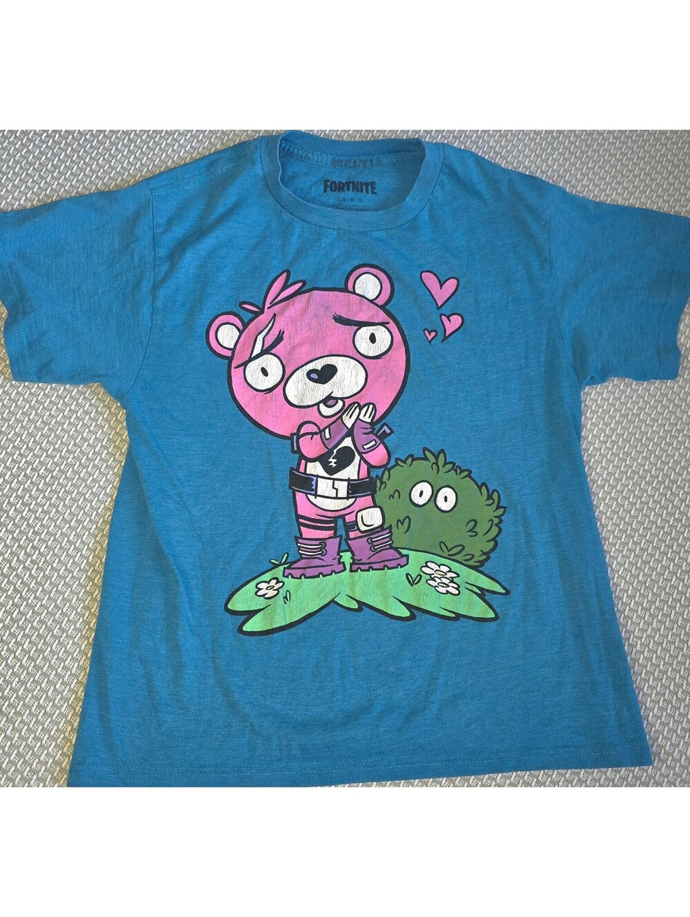 Kids fortnite cuddle team leader T-shirt size large